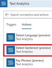 Detect sentiment preview